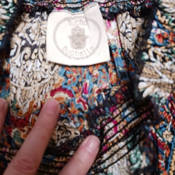 Muche & Muchette Bell Sleeve Off Shoulder Blouse Ladies One Size Bohemian Fit - Picture 3 of 3